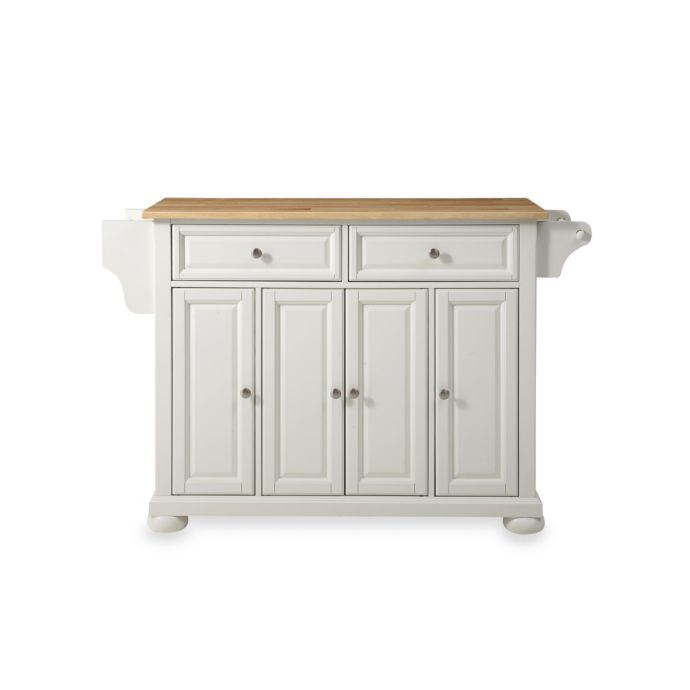 Crosley Alexandria Natural Wood Top Kitchen Island Bed Bath Beyond