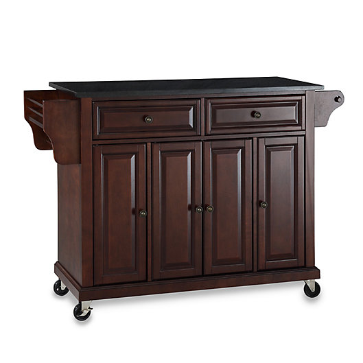 Alternate image 1 for Crosley Rolling Kitchen Cart / Island with Solid Black Granite Top