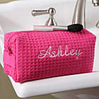 Alternate image 0 for Ladies Embroidered Cosmetic Bag in Pink