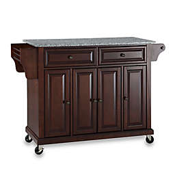 Crosley Rolling Kitchen Cart / Island with Solid Granite Top