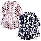 Alternate image 0 for Yoga Sprout Size 0-3M 2-Pack Dot Ikat Dresses