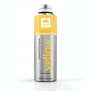 Pacific Shaving Co.&reg; #ShaveWithPurpose 7 oz. Yellow Shaving Cream. View a larger version of this product image.