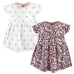Yoga Sprout Floral Size 5T 2-Pack Short Sleeve Dresses in Pink