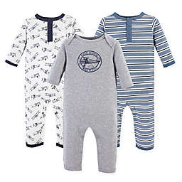 Hudson Baby® 3-Pack Aviation Union Suit