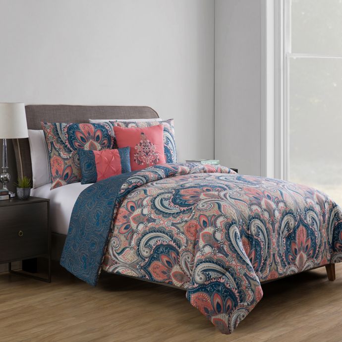 VCNY Home Casa Re Àl Reversible Comforter Set Bed Bath & Beyond