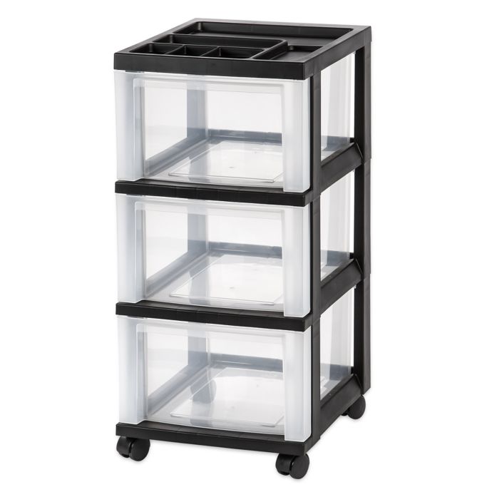 Iris 3 Drawer Rolling Storage Cart Buybuy Baby