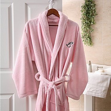 Hers Luxury Fleece Robe in Pink. View a larger version of this product image.