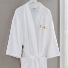 Alternate image 3 for Embroidered Velour Spa Robe in Classic White