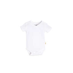 Burt's Bees Baby® Short-Sleeve V-Neck Bodysuit in White