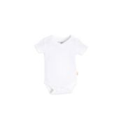 Burt's Bees Baby&reg; Short-Sleeve V-Neck Bodysuit in White