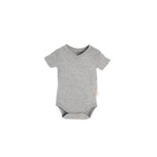 Burt's Bees Baby&reg; Short-Sleeve V-Neck Bodysuit in Grey
