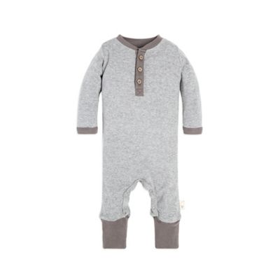 Bees Baby® Henley Coverall in Grey 