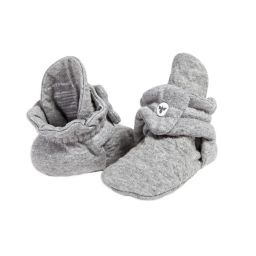 Burt's Bees Baby® Newborn-3M Quilted Bee Booties in Grey