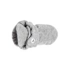 Alternate image 1 for Burt's Bees Baby&reg; Newborn-3M Quilted Bee Booties in Grey