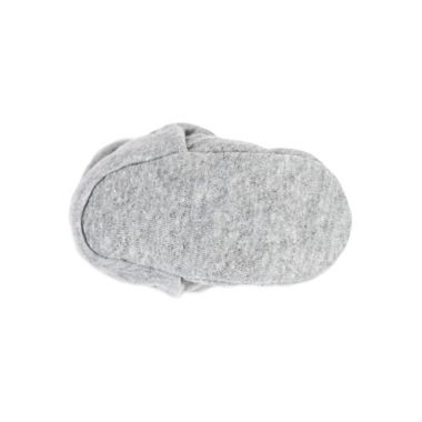 Burt's Bees Baby&reg; Newborn-3M Quilted Bee Booties in Grey. View a larger version of this product image.