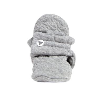 Burt's Bees Baby&reg; Newborn-3M Quilted Bee Booties in Grey. View a larger version of this product image.