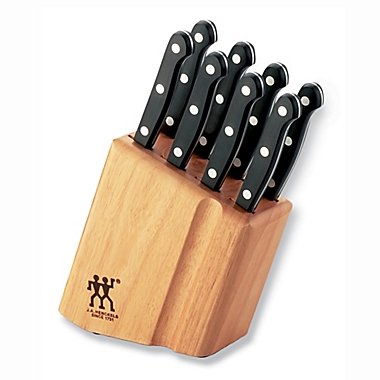 Zwilling&reg; J.A. Henckels Gourmet 9-Piece Steak Knife Block Set. View a larger version of this product image.