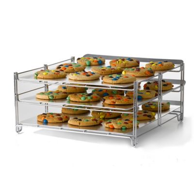 3 Tier Stackable Cake Baking Cooling Stand  Rack Three Level Cooking Bake Tray 