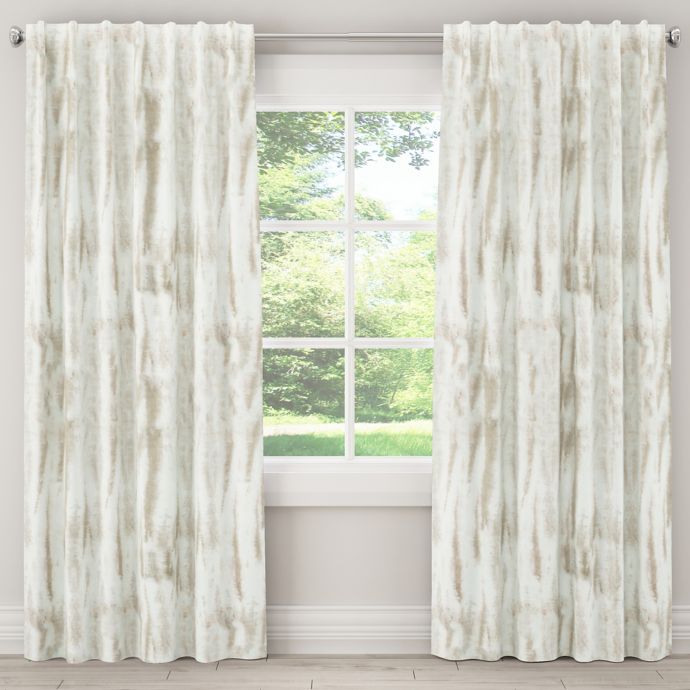 Skyline Furniture Batik Rod Pocket Back Tab Window Curtain Panel