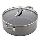 Alternate image 2 for Circulon&reg; Elementum&trade; Nonstick 7.5 qt. Hard-Anodized Covered Stock Pot in Oyster Grey
