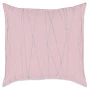 Surya Mio Embroidered European Pillow Sham in Light Lilac/Beige