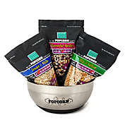 Wabash Valley Farms&trade; Stainless Steel Bowl and Gourmet Popcorn Set