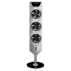 Alternate image 1 for Ozeri&reg; 44-Inch 3-Speed Oscillating 3x Tower Fan with Noise Reduction in Silver