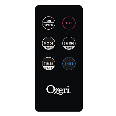 Ozeri&reg; 44-Inch 3-Speed Oscillating 3x Tower Fan with Noise Reduction in Silver. View a larger version of this product image.