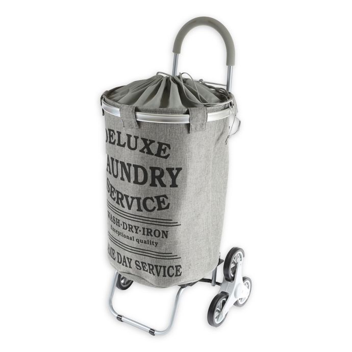 Trolley Dolly Stair Climber Laundry Cart in Grey Bed Bath and Beyond