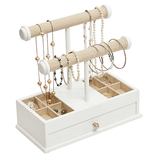 Alternate image 1 for Mele & Co. Ivy Jewelry Box & Organizer in White