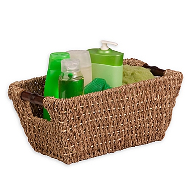 Honey-Can-Do&reg; Seagrass Basket with Handles. View a larger version of this product image.