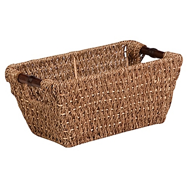 Honey-Can-Do&reg; Seagrass Basket with Handles. View a larger version of this product image.