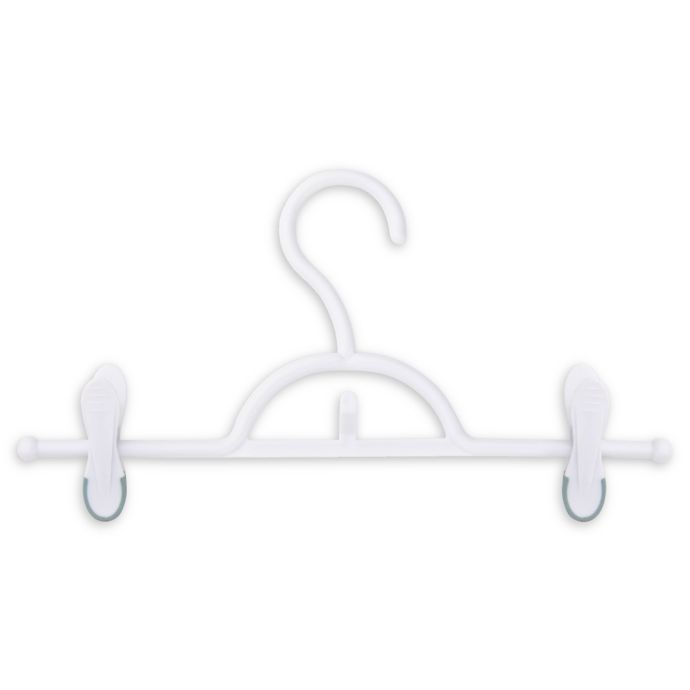 HoneyCanDo® Soft Touch Plastic Skirt and Pant Hangers with Clips in