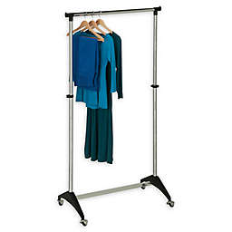 Honey-Can-Do® 33-Inch Adjustable Rolling Garment Rack in Chrome