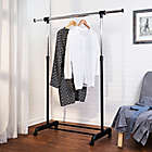 Alternate image 2 for Honey-Can-Do&reg; 50-Inch Expandable Rolling Garment Rack in Black/Chrome