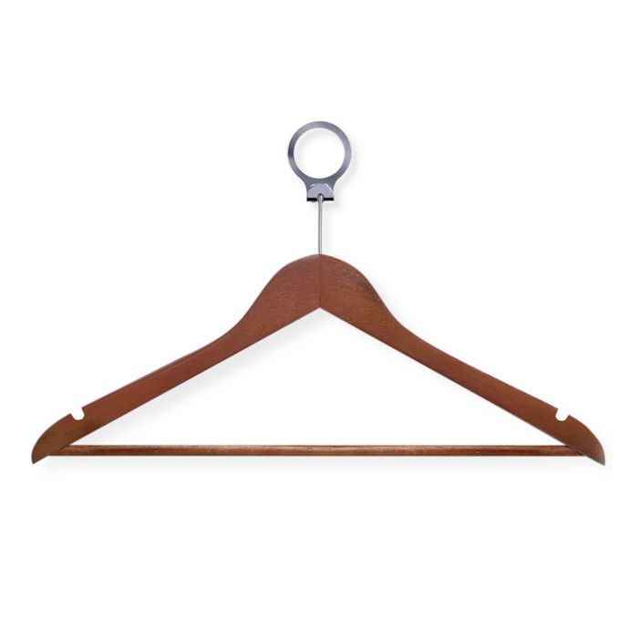 HoneyCanDo® 24Pack Wooden Hotel Suit Hangers Bed Bath and Beyond