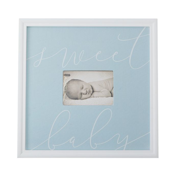 Mud Pie® Sweet Baby Picture Frame in Blue Bed Bath & Beyond
