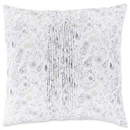 Surya Aria Modern European Pillow Sham in White/Seafoam