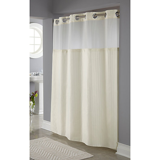 Classic Herringbone Shower Curtain, How To Install Hookless Shower Curtain