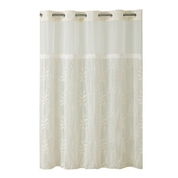 Hookless Palm Leaves Shower Curtain, Palm Tree Shower Curtain Target
