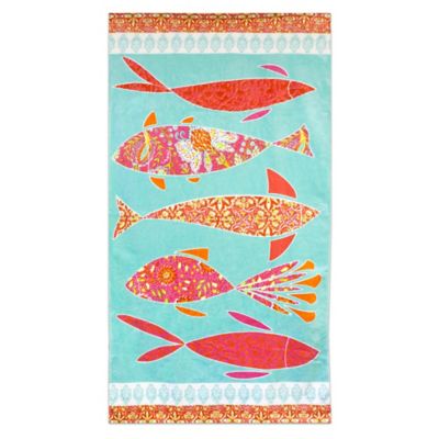 fish beach towel