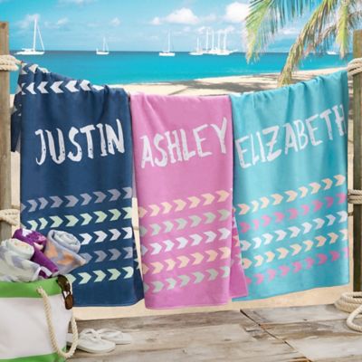 Tribal Inspired Name Beach Towel