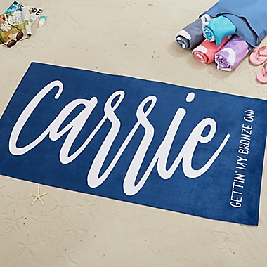 Scripty Style Beach Towel. View a larger version of this product image.
