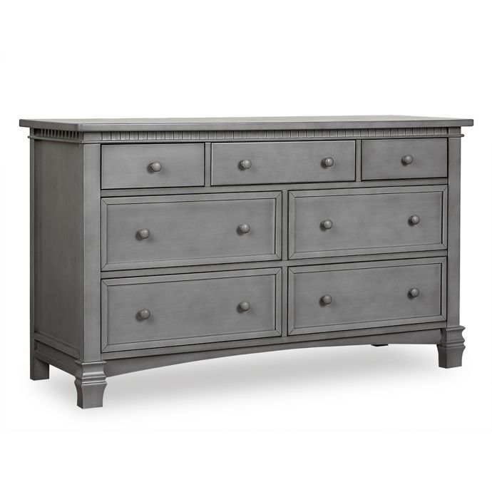 Evolur Cheynne Double Dresser In Storm Grey Buybuy Baby