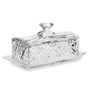Godinger Dublin Crystal Covered Butter Dish