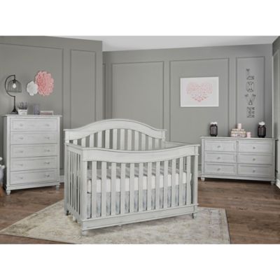 nursery with grey furniture