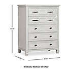 Alternate image 3 for Madison 5-Drawer Tall Chest in Antique Grey