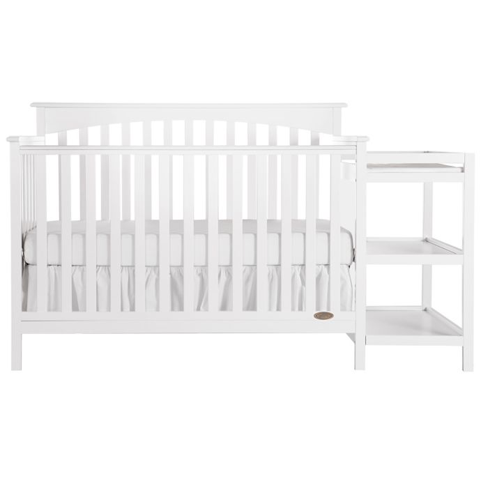 Dream On Me Chloe 5 In 1 Convertible Crib With Changer In White