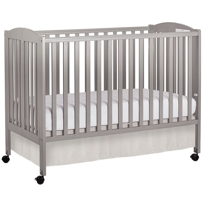 Dream On Me Folding Full Size Crib In Steel Grey Buybuy Baby