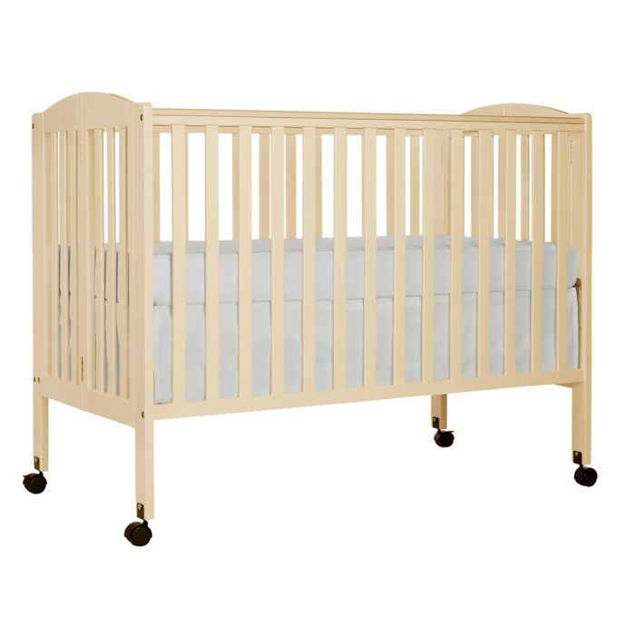 Dream On Me Folding Full Size Crib In French White Buybuy Baby